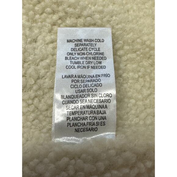 NWT Democracy XL Ombre Denim Button Up Vest with Faux Fur Lining & Slip Pockets - Picture 8 of 8